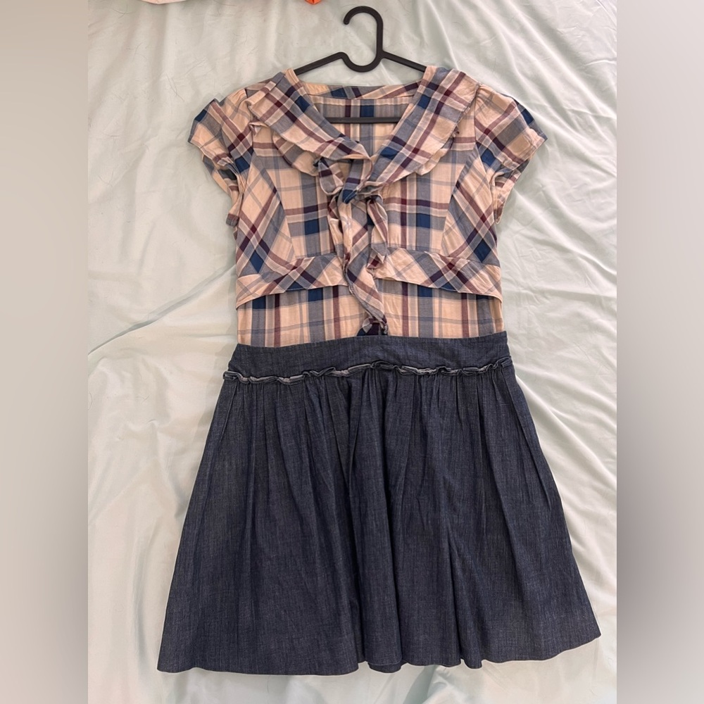 PSALTER checked mini dress; size 42/US 8